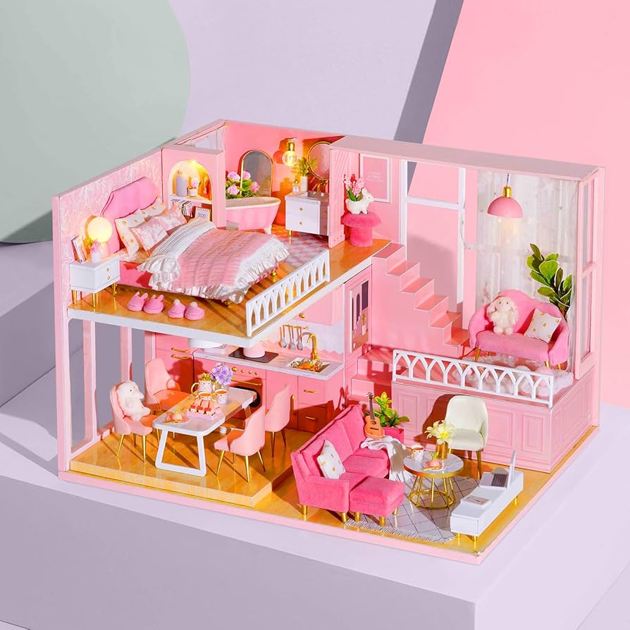 ミニチュアハウス Amazon | RoWood (ロウッド) ミニチュアハウスキット 1:24